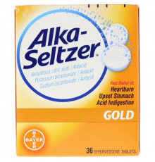 Alka-Seltzer, Золото, 36 шипучих таблеток