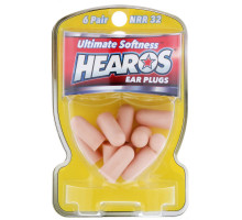 Hearos, Ear Plugs, Ultimate Softness Series, High Protection NRR 32, 6 Pair
