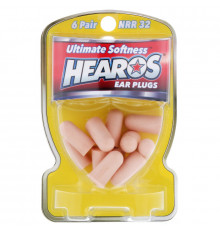 Hearos, Ear Plugs, Ultimate Softness Series, High Protection NRR 32, 6 Pair