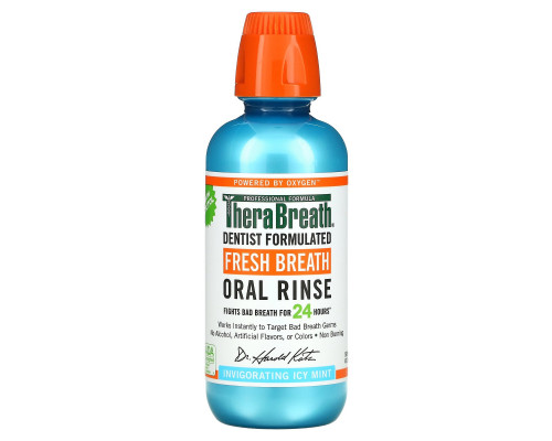 TheraBreath Полоскание для рта для свежего дыхания с освежающим ледяным вкусом мяты 16 жидких унций (473 мл) TheraBreath Полоскание для рта для свежего дыхания с освежающим ледяным вкусом мяты 16 жидких унций (473 мл)