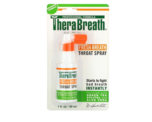 TheraBreath Спрей для гортани, для освежения дыхания, 1 унция (30 мл) TheraBreath Спрей для гортани, для освежения дыхания, 1 унция (30 мл)