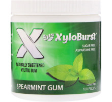 Xyloburst Жевательная резинка с ксилитолом мятный вкус 529 унции (150 г) 100 штук.