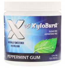 Xyloburst Xylitol Chewing Gum Peppermint 100 Pieces
