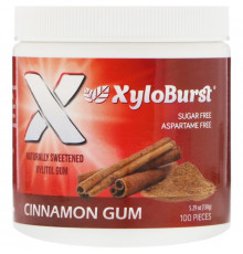 Xyloburst Xylitol Chewing Gum Cinnamon 5.29 oz (150 g) 100 Pieces