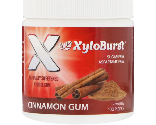 Xyloburst Xylitol Chewing Gum Cinnamon 5.29 oz (150 g) 100 Pieces Xyloburst Xylitol Chewing Gum Cinnamon 5.29 oz (150 g) 100 Pieces