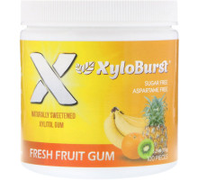 Xyloburst Жевательная резинка с ксилитолом фруктовый вкус 529 унции (150 г) 100 штук.