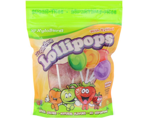 Xyloburst Lollipops Mixed Flavors 25ct bag Xyloburst Lollipops Mixed Flavors 25ct bag