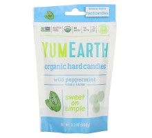 Yummy Earth Натуральная освежающая мята дикая перечная мята 3.3 унций (93.5 г)