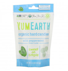 Yummy Earth Натуральная освежающая мята дикая перечная мята 3.3 унций (93.5 г)