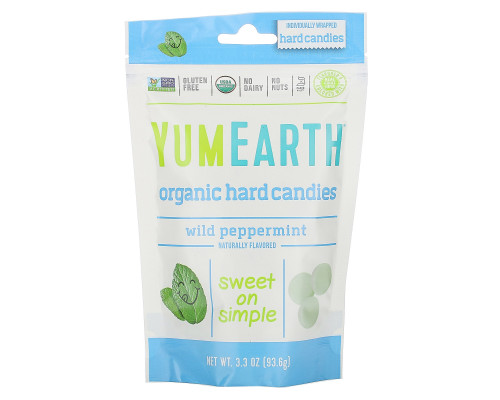 Yummy Earth Натуральная освежающая мята дикая перечная мята 3.3 унций (93.5 г) Yummy Earth Натуральная освежающая мята дикая перечная мята 3.3 унций (93.5 г)