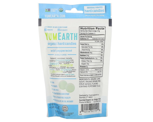 Yummy Earth Натуральная освежающая мята дикая перечная мята 3.3 унций (93.5 г) Yummy Earth Натуральная освежающая мята дикая перечная мята 3.3 унций (93.5 г)