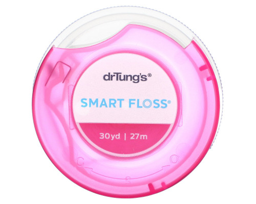 Dr. Tung's, Smart Floss, зубная нить с натуральным ароматизатором кардамона, 30 ярдов (27 м) Dr. Tung's, Smart Floss, зубная нить с натуральным ароматизатором кардамона, 30 ярдов (27 м)