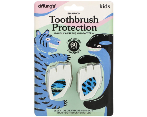 Dr. Tung's, Kid's Snap-On Toothbrush Sanitizer, 2 Toothbrush Sanitizers Dr. Tung's, Kid's Snap-On Toothbrush Sanitizer, 2 Toothbrush Sanitizers