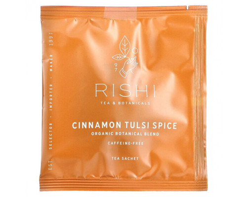 Травяные сборы и чаи Rishi Tea, Cinnamon Tulsi, без кофеина, 15 пакетиков 45 г (1,58 унции) Травяные сборы и чаи Rishi Tea, Cinnamon Tulsi, без кофеина, 15 пакетиков 45 г (1,58 унции)