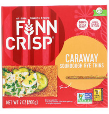 Finn Crisp Тонкие хрустящие хлебцы с тмином 7 унций (200 г)