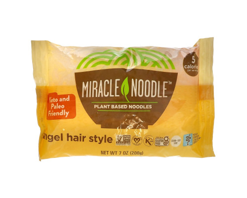 Miracle Noodle Волосы ангела Лапша Ширатаки 7 унций (198 г) Miracle Noodle Волосы ангела Лапша Ширатаки 7 унций (198 г)