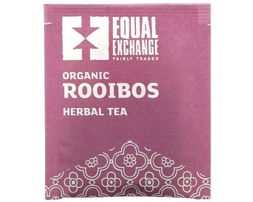 Травяные сборы и чаи Equal Exchange, Органический ройбуш, травяной чай, 20 чайных пакетиков, 40 г (1,41 унции) Травяные сборы и чаи Equal Exchange, Органический ройбуш, травяной чай, 20 чайных пакетиков, 40 г (1,41 унции)