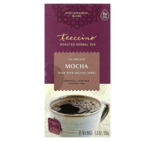 Травяные сборы и чаи Teeccino, Жареный травяной чай, мокко, без кофеина, 25 чайных пакетиков, 150 г (5,3 унции)
