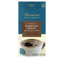Травяные сборы и чаи Teeccino, Жареный травяной чай, мокко из одуванчика, без кофеина, 25 чайных пакетиков, 150 г (5,3 унции)