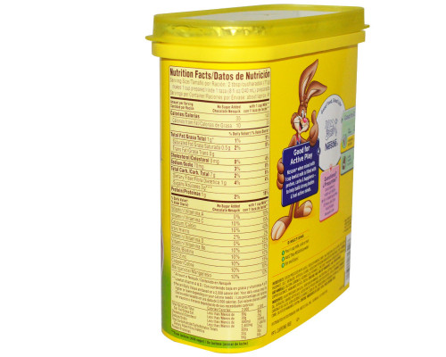 Nesquik, Nestle, со вкусом шоколада, без добавления сахара, 16 унций (453 г) Nesquik, Nestle, со вкусом шоколада, без добавления сахара, 16 унций (453 г)