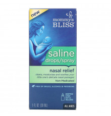 Mommy's Bliss, Saline Drops/Spray Nasal Relief, All Ages, 1 fl oz (30 ml)