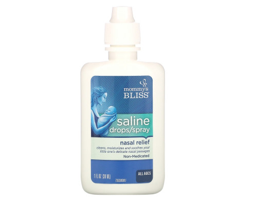 Mommy's Bliss, Saline Drops/Spray Nasal Relief, All Ages, 1 fl oz (30 ml) Mommy's Bliss, Saline Drops/Spray Nasal Relief, All Ages, 1 fl oz (30 ml)