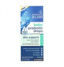Детское здоровье Mommy's Bliss, Капли с пробиотиком для детей, для младенцев и старше, без запаха, 15 мл (0,51 жидк. Унции)