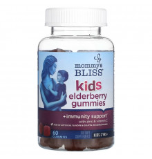 Mommy's Bliss, Kids, Elderberry Gummies + Immunity Support, 60 Gummies
