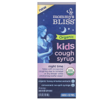 Mommy's Bliss, Kids, Organic Cough Syrup, Night Time, 4 fl oz (120 ml)