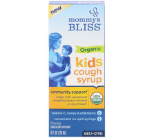 Mommy's Bliss, Kids, Organic Cough Syrup + Immunity Support, 4 fl oz (120 ml)