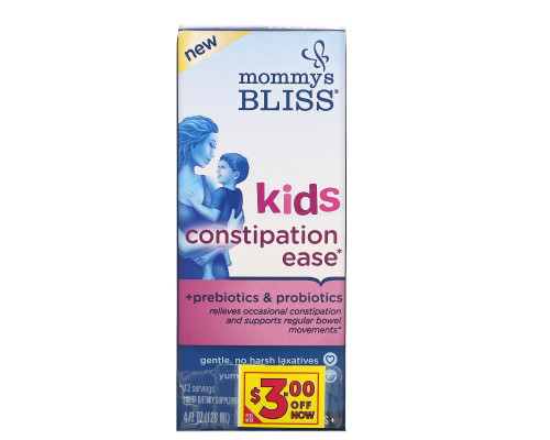 Mommy's Bliss, Kids Constipation Ease, 4 Years+, Orange, 4 fl oz (120 ml) Mommy's Bliss, Kids Constipation Ease, 4 Years+, Orange, 4 fl oz (120 ml)