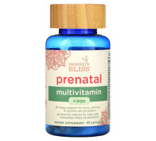 Mommy&'s Bliss, Prenatal Multivitamin + Iron , 45 Capsules