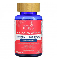 Mommy's Bliss, Postnatal Support, Energy + Recovery, Natural Lemon, 60 Gummies