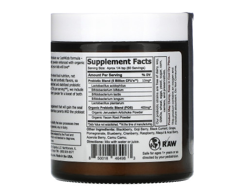Sunbiotics, Just 4 Kids! Potent Probiotics with Organic Prebiotics Powder, Bountiful Berry, 2 oz (57 g) Sunbiotics, Just 4 Kids! Potent Probiotics with Organic Prebiotics Powder, Bountiful Berry, 2 oz (57 g)