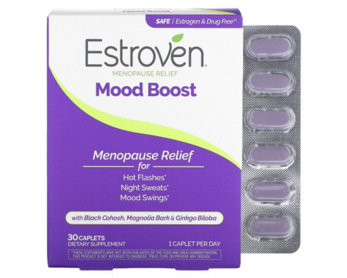 Женское здоровье Estroven, Улучшение настроения, облегчение менопаузы, 30 капсул Женское здоровье Estroven, Улучшение настроения, облегчение менопаузы, 30 капсул