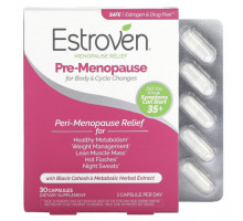 Регуляция гормонального фона Estroven, Menopause Relief, Pre-Menopause, 30 капсул