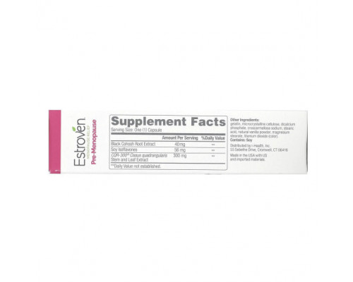 Регуляция гормонального фона Estroven, Menopause Relief, Pre-Menopause, 30 капсул Регуляция гормонального фона Estroven, Menopause Relief, Pre-Menopause, 30 капсул