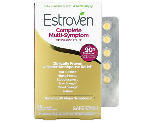 Estroven, Complete Menopause Relief, 28 Once Daily Vegetarian Caplets Estroven, Complete Menopause Relief, 28 Once Daily Vegetarian Caplets