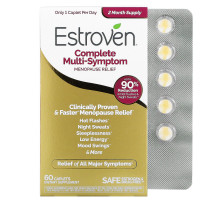 Estroven, Complete Multi-Symptom Menopause Relief, 60 Caplets