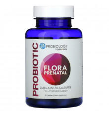 Belle+Bella, Probiology, Probiotic Flora Prenatal, 25 Billion CFU, 30 Capsules