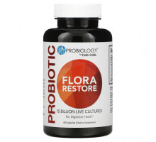 Пребиотики и пробиотики Probiotic, Flora Restore, 15 Billion Live Cultures , 60 Capsules