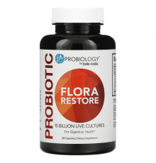 Пребиотики и пробиотики Probiotic, Flora Restore, 15 Billion Live Cultures , 60 Capsules