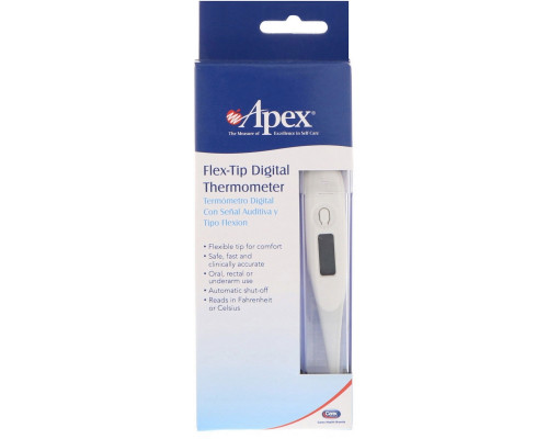 Apex, Flex-Tip Digital Thermometer, 1 Thermometer Apex, Flex-Tip Digital Thermometer, 1 Thermometer