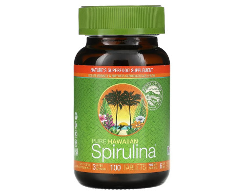 Nutrex Spirulina Pacifica Pure Hawaiian Nature's Multi-Vitamin 500 mg 100 Tablets Nutrex Spirulina Pacifica Pure Hawaiian Nature's Multi-Vitamin 500 mg 100 Tablets