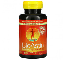 Антиоксиданты Nutrex Hawaii, BioAstin, гавайский астаксантин, 4 мг, 120 мягких таблеток