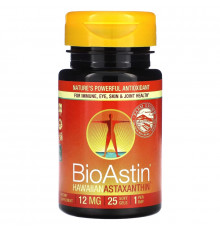 Nutrex Hawaii, BioAstin, 12 мг, 25 гелевых капсул