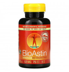 Nutrex Hawaii, BioAstin, 12 мг, 75 гелевых капсул