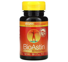 Nutrex Hawaii BioAstin Гавайский астаксантин 12 мг 50 веганских капсул