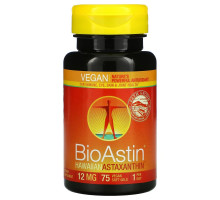 Nutrex Hawaii BioAstin Гавайский астаксантин 12 мг 75 веганских капсул