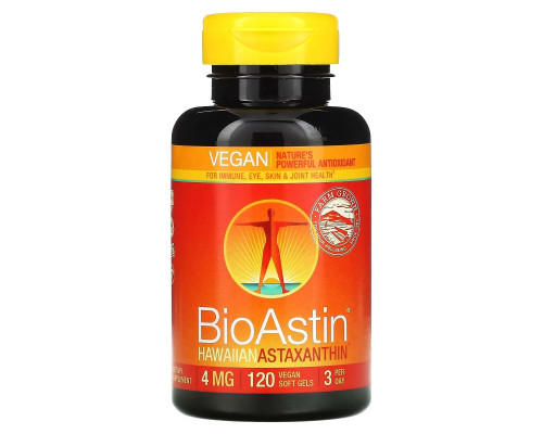 Nutrex Hawaii BioAstin Г Diaавайский астаксантин 4 мг 120 овощных капсул Nutrex Hawaii BioAstin Г Diaавайский астаксантин 4 мг 120 овощных капсул